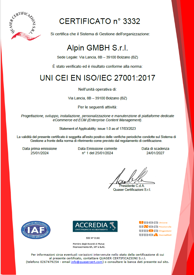 ISO-Zertifikat