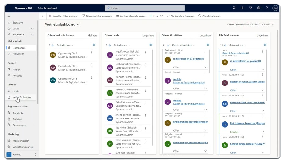Dokumentenmanagement mit Microsoft Dynamics 365 Sales / Customer Engagement