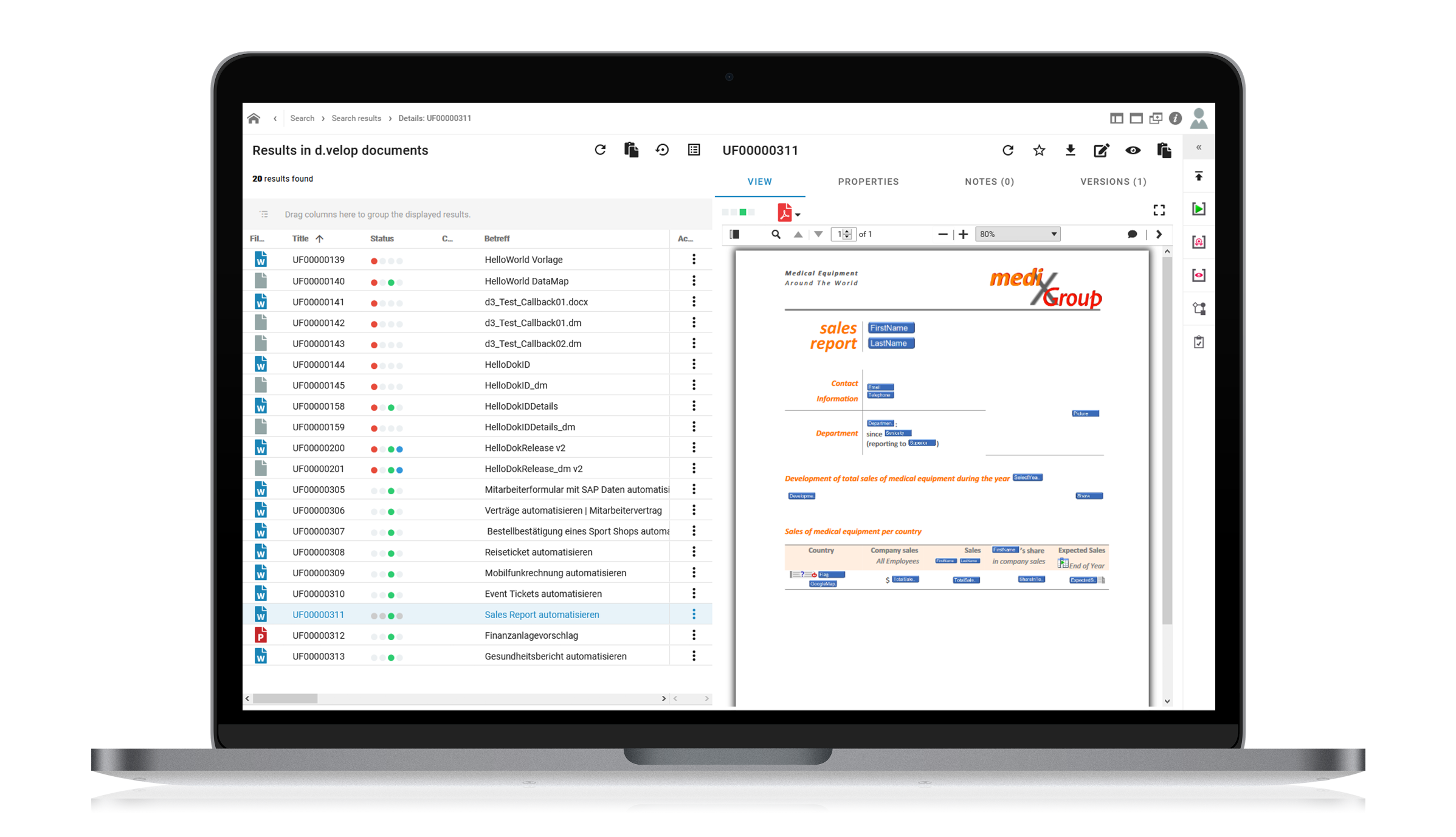 dox42 App for d.velop documents