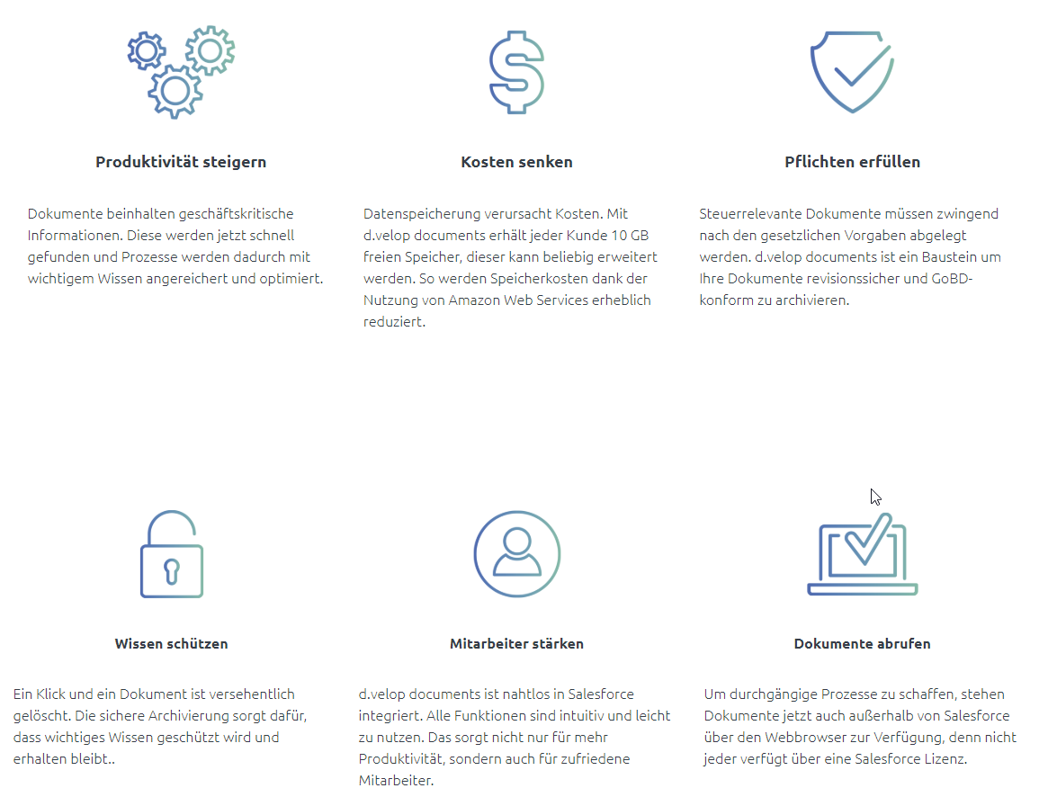 Dokumentenmanagement für Salesforce CRM